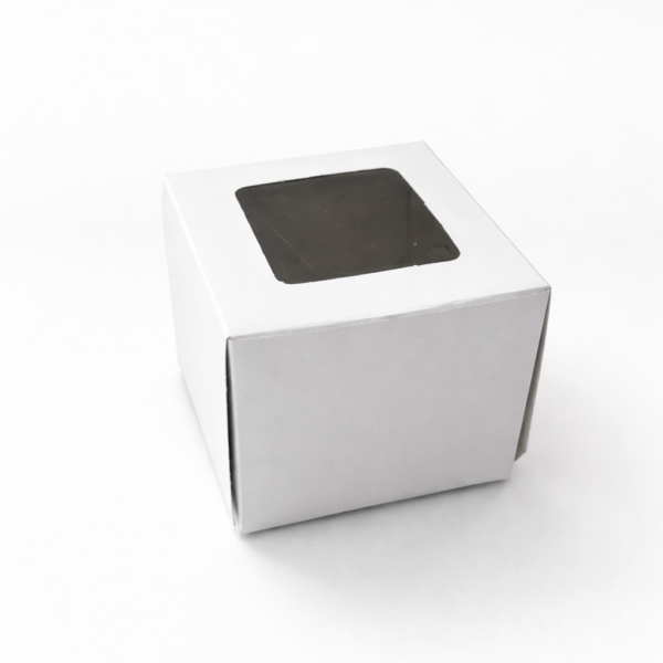 Single White Cupcake Box LARGE NO Inserts